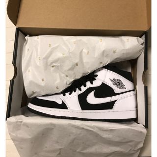 ナイキ(NIKE)の【29.5cm】AIR JORDAN1 MID white/black(スニーカー)