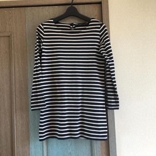 イエナ(IENA)のイエナ ボーダーTシャツ カットソー ミニワンピース ビジュー付きカットソー(Tシャツ(長袖/七分))