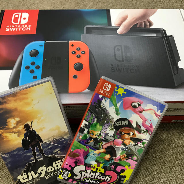 ラウンド Nintendo Switch スプラトゥーン2・ゼルダ ソフトセット