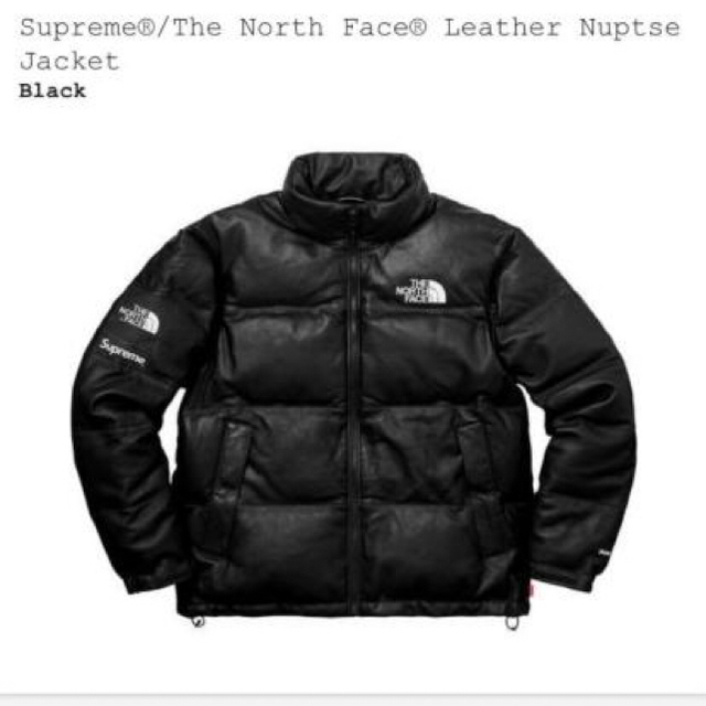 supreme North face レザー ヌプシ サイズS