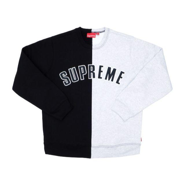 Supreme(シュプリーム)の【 Black M 】Split Crewneck Sweatshirt  メンズのトップス(スウェット)の商品写真