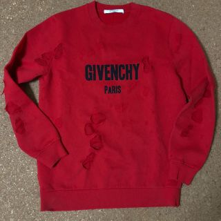 ジバンシィ(GIVENCHY)のジバンシー  赤 ロゴトレーナー (スウェット)