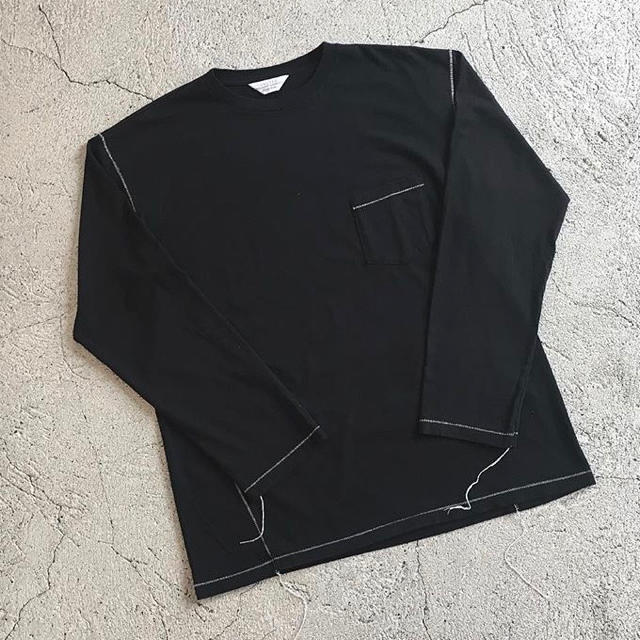 UNUSED 18AW long-sleeve pocket t-shirt