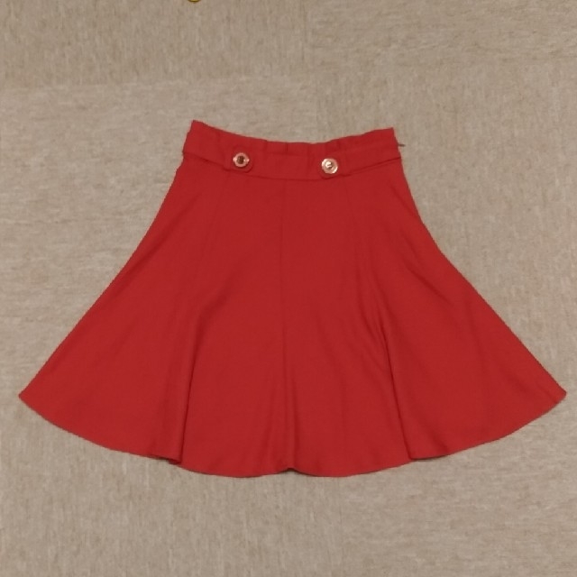 grove(グローブ)のレトロボタン　膝丈フリル　スカート　s　grove レディースのスカート(ひざ丈スカート)の商品写真