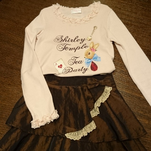 Shirley Temple(シャーリーテンプル)のシャーリーテンプル 140 うさぎ 長袖T キッズ/ベビー/マタニティのキッズ服女の子用(90cm~)(Tシャツ/カットソー)の商品写真