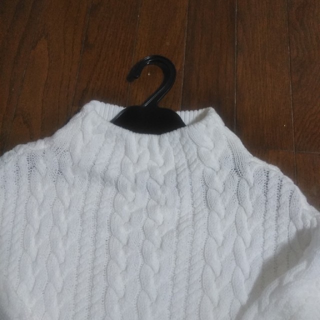 ベルメゾン(ベルメゾン)の綿の白セーター レディースのトップス(ニット/セーター)の商品写真