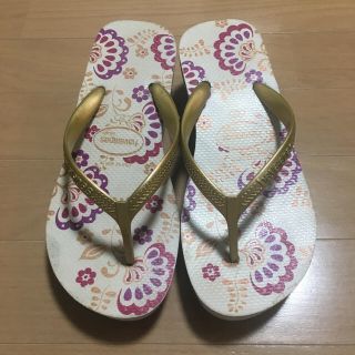 ハワイアナス(havaianas)のハワイアナス 厚底ビーチサンダル 24サイズ   37(ビーチサンダル)