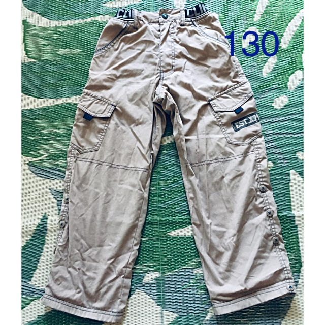 裾長さ調節付きBOYSパンツ130 キッズ/ベビー/マタニティのキッズ服男の子用(90cm~)(パンツ/スパッツ)の商品写真