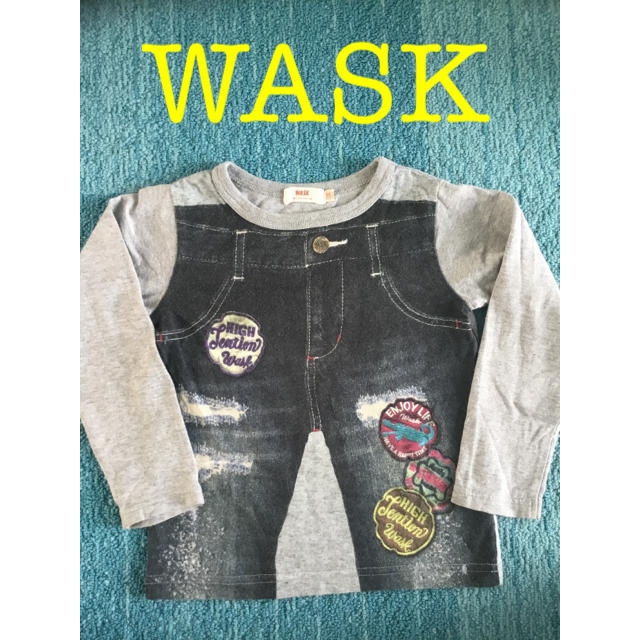 WASK(ワスク)のWASK 美品 ジーンズプリント Tシャツ 100 キッズ/ベビー/マタニティのキッズ服男の子用(90cm~)(Tシャツ/カットソー)の商品写真