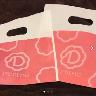 イッツデモ(ITS'DEMO)のIT'SDEMO イッツデモ ショップ袋 ショッパー   ピンク 黄色(ショップ袋)