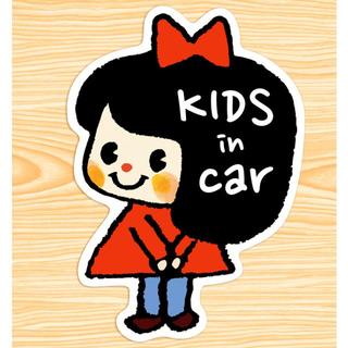 オリジナル(Original)のKIDS IN CAR マグネットステッカー(赤いワンピース）(その他)