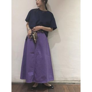 アダムエロぺ(Adam et Rope')のBIG JOHN ADAM ET ROPE' COLOR DENIM SKIRT(ロングスカート)