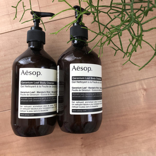 Aesop(イソップ)のAesop ボディークレンザー   空ボトル 2個セット インテリア/住まい/日用品のキッチン/食器(容器)の商品写真