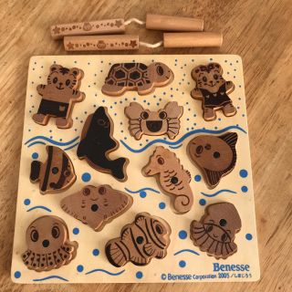 交渉中！木のつりざおパズルとクイズキング(知育玩具)