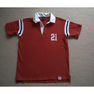 ギャップキッズ(GAP Kids)の美品 ★ギャップ★ GAP えんじ 半袖 ポロシャツ M 140150 小学生(Tシャツ/カットソー)