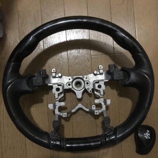 トヨタ(トヨタ)のプリウス 30系 ステアリング・シフトノブ セット黒木目(汎用パーツ)