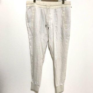 ザラ(ZARA)のZARA MAN ザラ リネンパンツ XL 生成り 麻(その他)