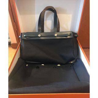 エルメス(Hermes)のエルメスエールバッグ ガバス GM ブルーロイ(トートバッグ)