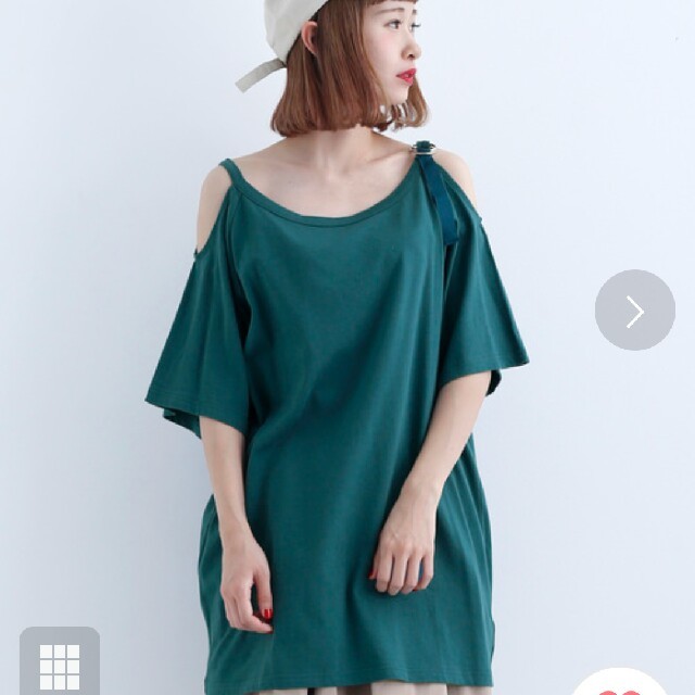 merlot(メルロー)の肩だしトップス  レディースのトップス(Tシャツ(半袖/袖なし))の商品写真