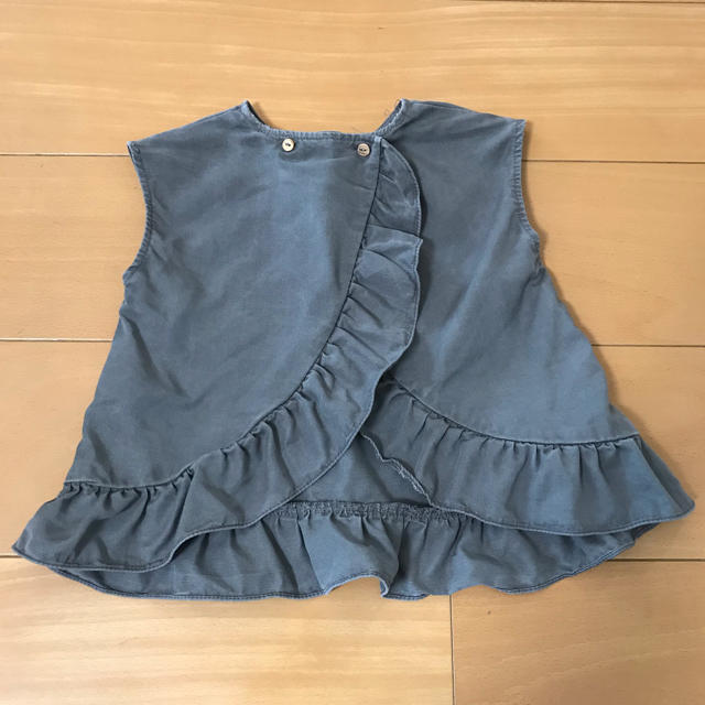 ZARA KIDS(ザラキッズ)のzarababy バッククロスオーバートップス キッズ/ベビー/マタニティのキッズ服女の子用(90cm~)(ブラウス)の商品写真