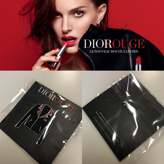 Dior(ディオール)のDIOROUGE ノベルティ ピンバッチ★ エンタメ/ホビーのコレクション(ノベルティグッズ)の商品写真