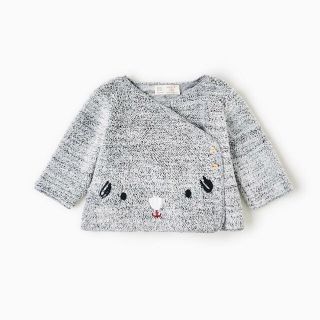 ザラキッズ(ZARA KIDS)の【新品】ザラミニ カーディガン 羽織り ニット セーター(カーディガン/ボレロ)