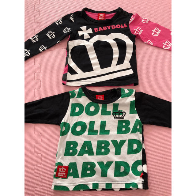 BABYDOLL(ベビードール)のベビードール 長袖Tシャツ80㎝ 2枚セット キッズ/ベビー/マタニティのベビー服(~85cm)(Ｔシャツ)の商品写真