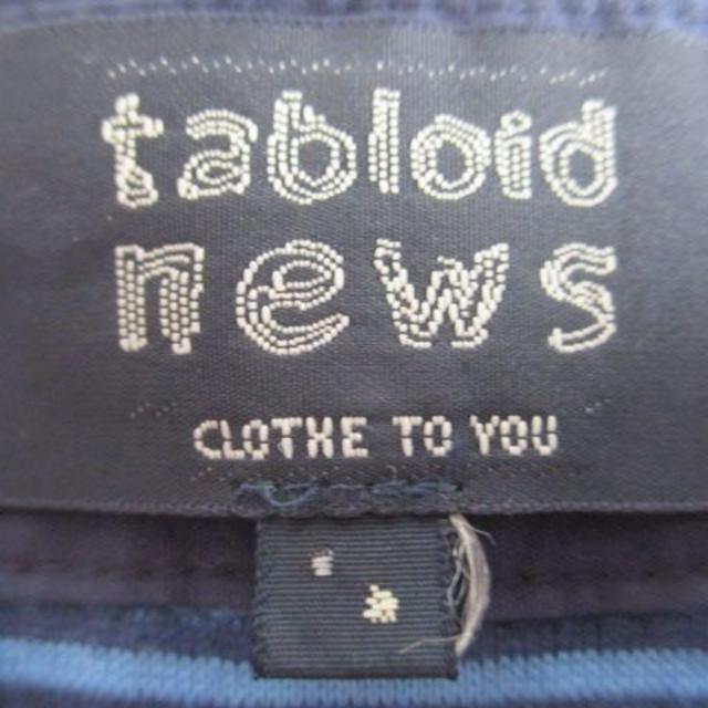 tabloid news(タブロイドニュース)のTabloid news　美品　ブルーボーダーポロシャツ メンズのトップス(ポロシャツ)の商品写真