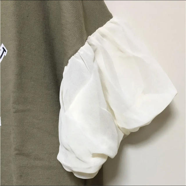 Crisp(クリスプ)のcrisp 袖シフォン Ｔシャツ レディースのトップス(Tシャツ(半袖/袖なし))の商品写真
