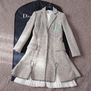 クリスチャンディオール(Christian Dior)の☆kpeach 様ご専用☆2015ss DIOR コートワンピース 美品(ひざ丈ワンピース)