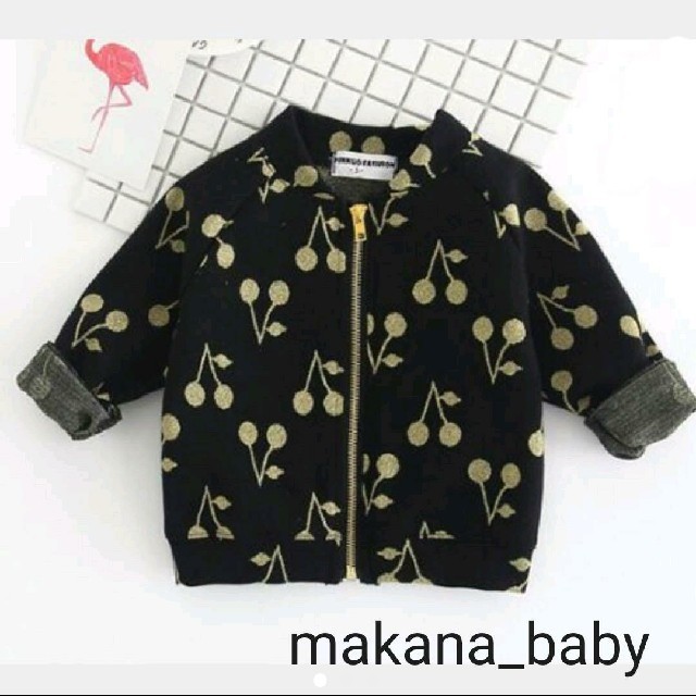 petit main(プティマイン)の新品♡さくらんぼカーデ♡♡♡ アウター 80 90 100 キッズ/ベビー/マタニティのベビー服(~85cm)(カーディガン/ボレロ)の商品写真