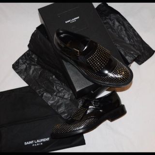 サンローラン(Saint Laurent)のSaint Laurent Paris タッセルスタッズシューズ(ブーツ)