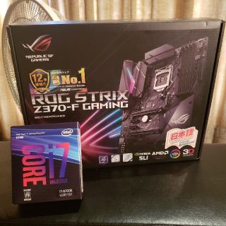 エイスース(ASUS)のふるる様専用 i7 8700k ROG STIRX Z370F GAMING(PCパーツ)