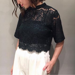 アメリヴィンテージ(Ameri VINTAGE)のAmeri Vintage LACE SHORT BLOUS(シャツ/ブラウス(半袖/袖なし))