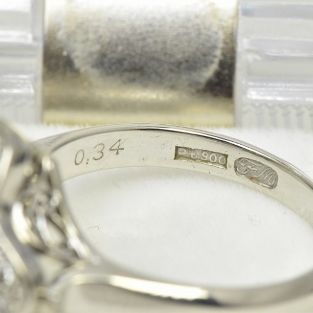 Pt900 13号 指輪 の通販 by おおさかのjewelry屋's shop｜ラクマ 合計 0.34ct ダイヤモンド リング 低価超特価