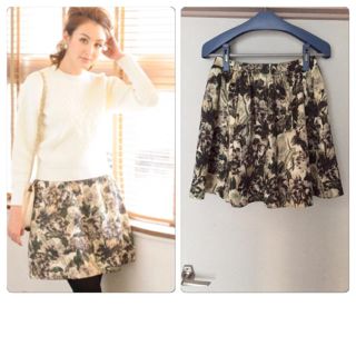 チェスティ(Chesty)のchesty Jacquard Print Skirt(ひざ丈スカート)