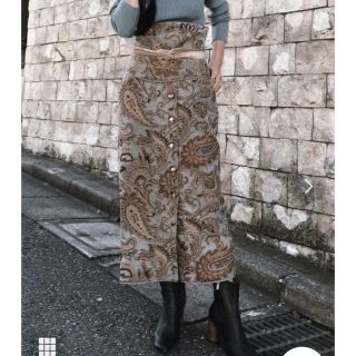 アメリヴィンテージ(Ameri VINTAGE)のAMERI PAISLEY RUG SKIRT(ロングスカート)