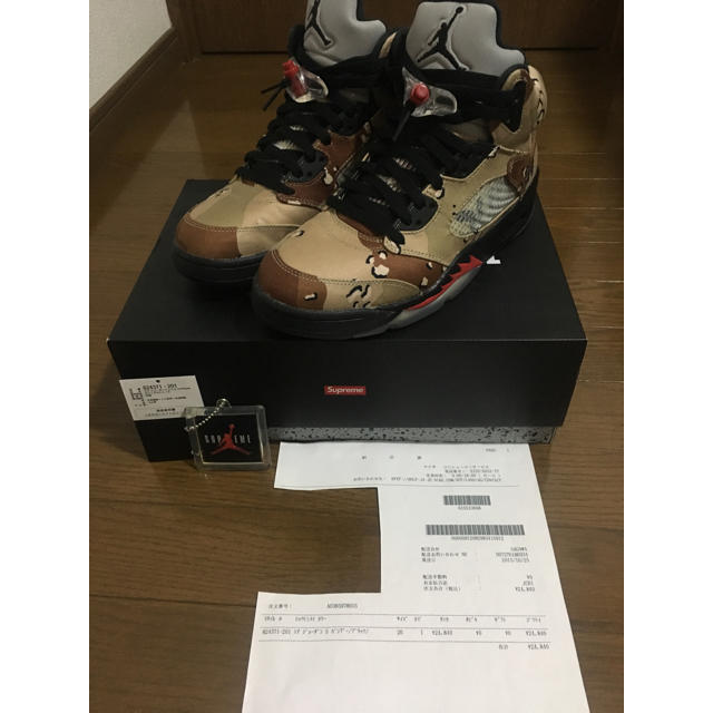 supreme nike air jordan 5スニーカー