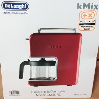 デロンギ(DeLonghi)のDeLonghi k mix  コーヒーメーカー レッド(コーヒーメーカー)