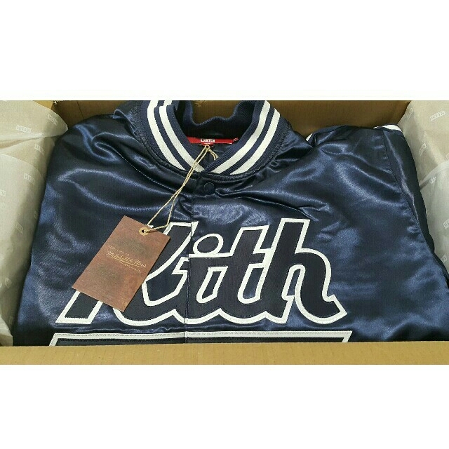 MITCHELL & NESS - 早い者勝ちKITH X MITCHELL & NESS SATIN JACKETの MITCHELL & NESS - 早い者勝ちKITH X MITCHELL & NESS SATIN JACKETの