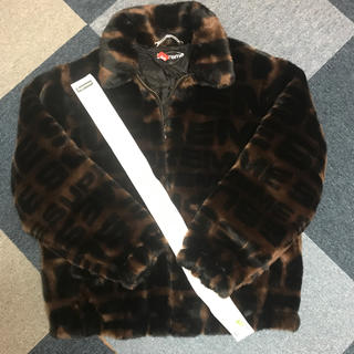 シュプリーム(Supreme)のL faux fur repeater bomber jacket (ブルゾン)