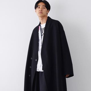 LAD MUSICIAN - LAD MUSICIAN 17aw ノーカラービッグチェスターコート ...