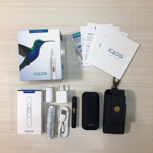 IQOS(アイコス)のがちゃ様専用IQOSアイコス2.4Plusネイビー色フルセット中古品 メンズのファッション小物(タバコグッズ)の商品写真