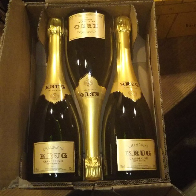 Krug(クリュッグ)のKRUG(166)750ml  格安6本セット  (値下げ) 食品/飲料/酒の酒(シャンパン/スパークリングワイン)の商品写真