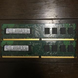 サムスン(SAMSUNG)のPC6400 1GB×2 SAMSUNG(PCパーツ)