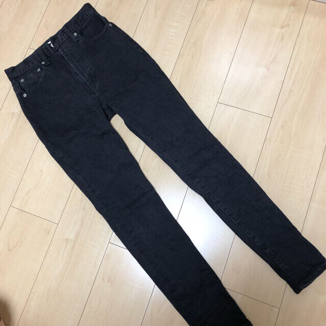 moussy(マウジー)のmoussy 25インチ HW Rebirth L/BLACK SKINNY  レディースのパンツ(デニム/ジーンズ)の商品写真