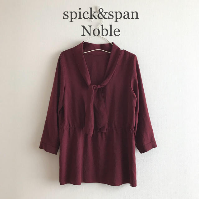 Spick and Span Noble(スピックアンドスパンノーブル)の訳あり◇スピックアンドスパンノーブル ボウタイブラウス トップス 通勤仕事 上品 レディースのトップス(シャツ/ブラウス(長袖/七分))の商品写真