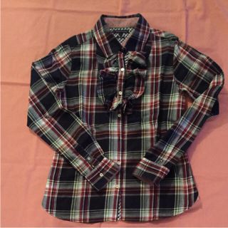 トミーヒルフィガー(TOMMY HILFIGER)のトミーヒルフィガー チェック長袖シャツ 美品(シャツ/ブラウス(長袖/七分))