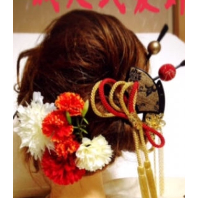 成人式髪飾りオーダー 和装髪飾り 振袖髪飾り レディースのヘアアクセサリー(その他)の商品写真