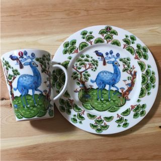 廃盤 イッタラ サツメッサ マグカップ&プレートセット 皿 食器